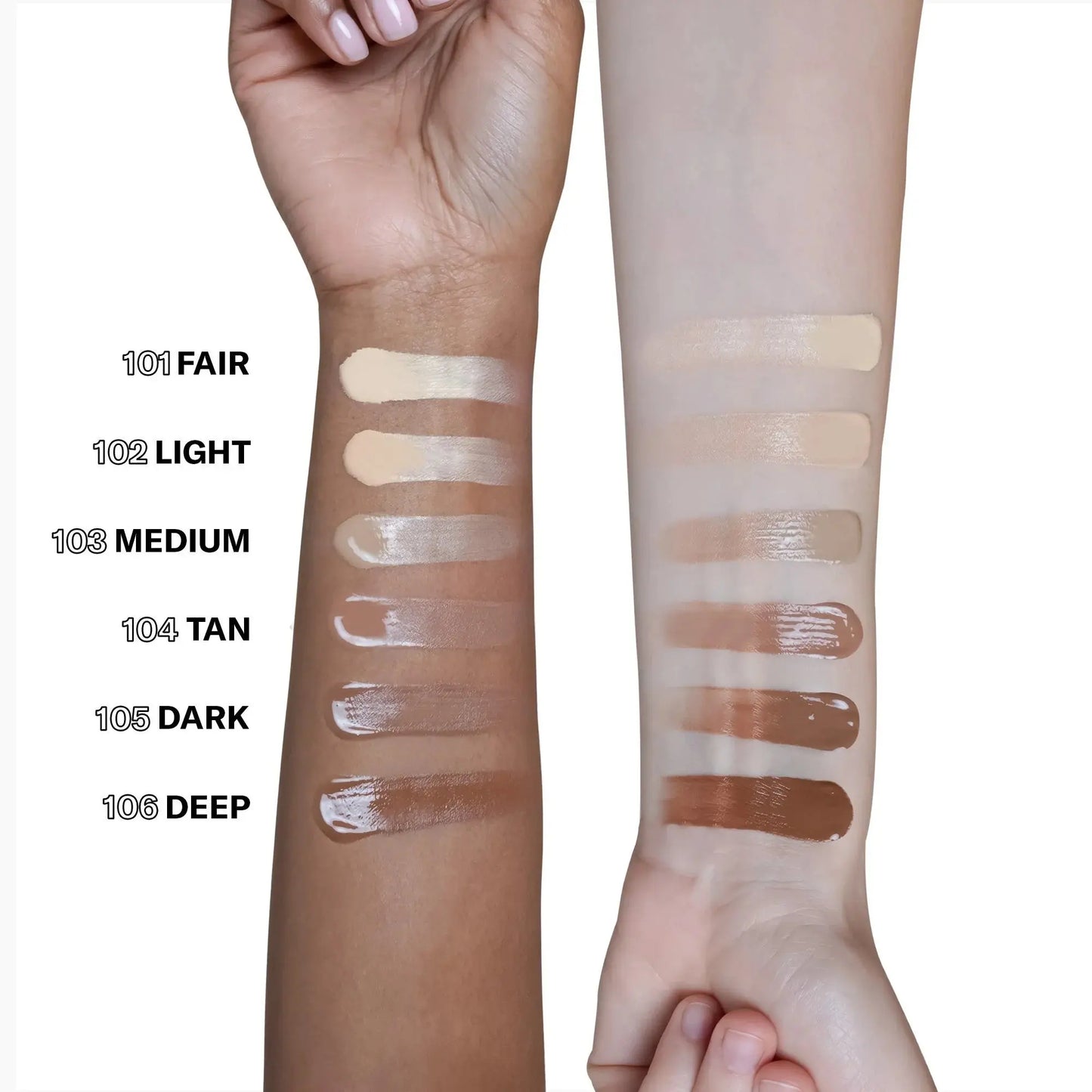 Mesauda Fondotinta DEW SHIELD colore Fair 101 Mg Hair Progress